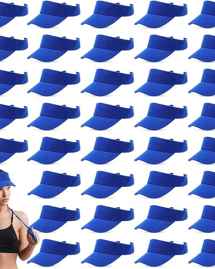 Silkfly 36 Pack Sun Visor Hats Adjustable Sports Athletic hat UV Protection Sun Visor Cap for Men Women Tennis Running Golf