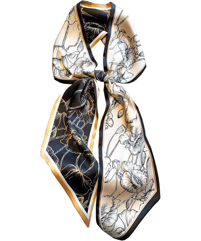 Purse Scarf For Handbags Head Scarves For Women's Hair Bags Scarfs Long Skinny Scarves Fashion Silky