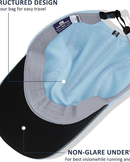 GADIEMKENSD Women's Race Day Running Cap Performance Mesh Hat - Excellent Ventilation, Lightweight, Reflective Safety