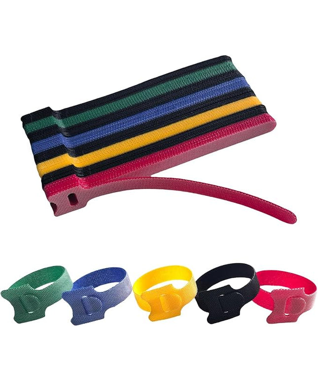 6 Inches Multi-Colour Reusable Cable Ties Cord Straps Multi-Purpose Wire Ties Cord Wrap Hook and Loop Organizer Cable Management,Adjustable Cord Ties for Organizing Home,Office,Data Centers,56 PCS