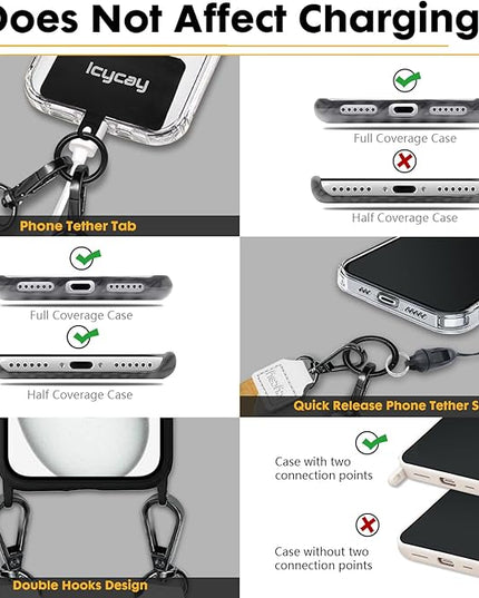 Phone Lanyard Crossbody, Mountain Cell Phone Strap for Around The Neck Adjustable, Anti Theft Cute Lanyard for iPhone Case ID Holder Keys Accessories Travel Essential