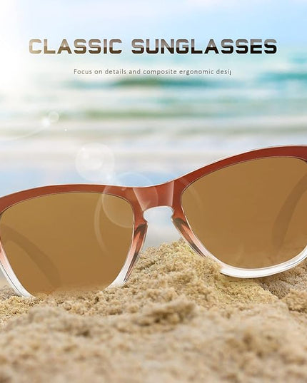 DANAMY Sunglasses Womens Polarized Sunglasses for Women Trendy Designer Mirrored UV400 Protection Sun Glasses