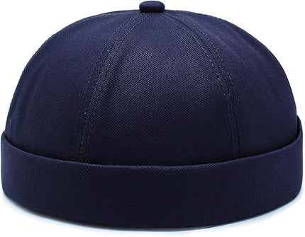 XYIYI Cotton Brimless Docker Cap Adjustable Street Casual Sailor Cap Skullcap Beanie Hat