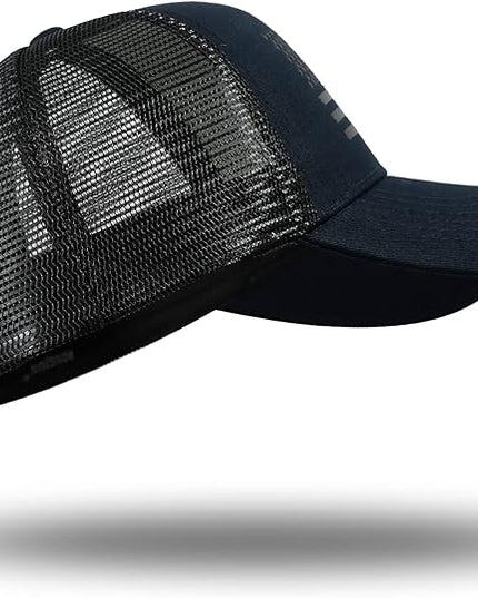 American Flag Trucker Hat - Snapback Hat, Baseball Cap for Men Women - Breathable Mesh Side, Adjustable Fit - for Casual Wear