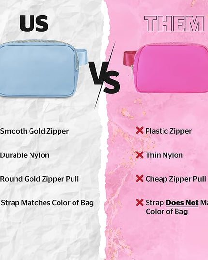 DANCOUR Blue Fanny Pack for Women – Stylish Crossbody Belt Bag, Everywhere Waist Bag, Trendy Bum Bag, Fashion Crossbody Fanny Pack, Blue Belt Bag Dupe, Lightweight Travel