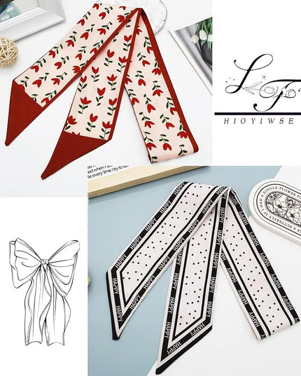 Purse Scarf Handbags For Women Skinny Hair Neck Accessories Scarves With Bag Scarfs Handle Fashion Lightweight
