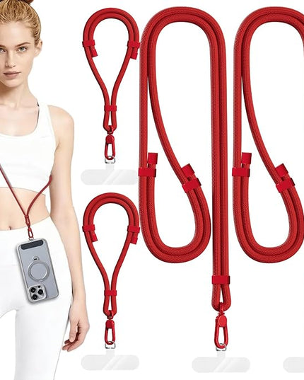 4 Pack Phone Lanyard & Wrist Strap, Cell Phone Lanyard for Around The Neck Adjustable Phone Strap for Most Smartphones