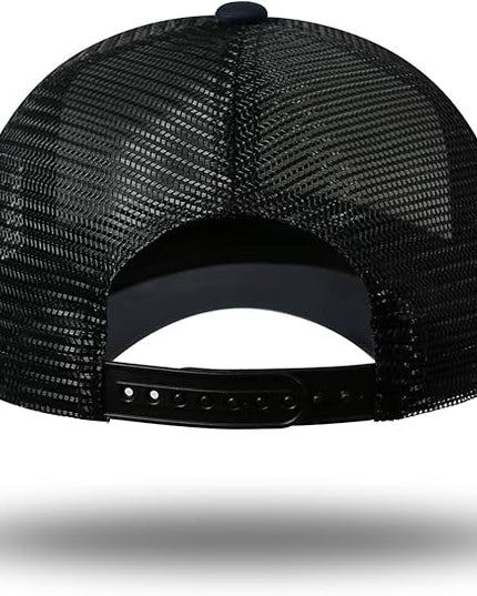 American Flag Trucker Hat - Snapback Hat, Baseball Cap for Men Women - Breathable Mesh Side, Adjustable Fit - for Casual Wear