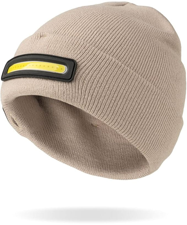 Night Scope Night Watch Rechargeable LED Beanie with Additional Rear Safety Light