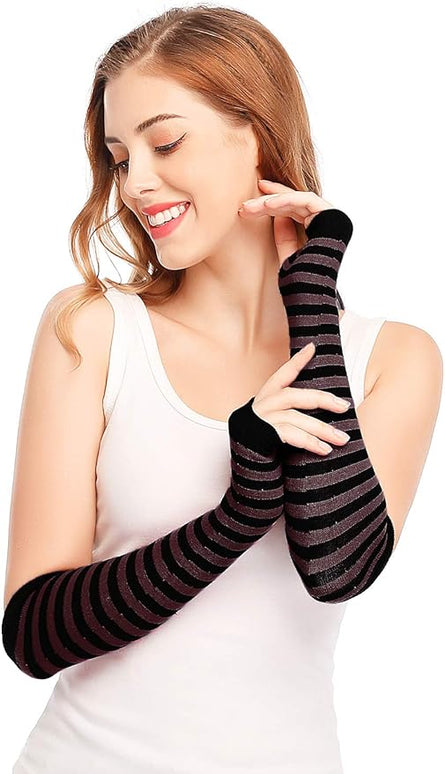 Bienvenu Punk Gothic Rock Long Arm Warmer Fingerless Gloves
