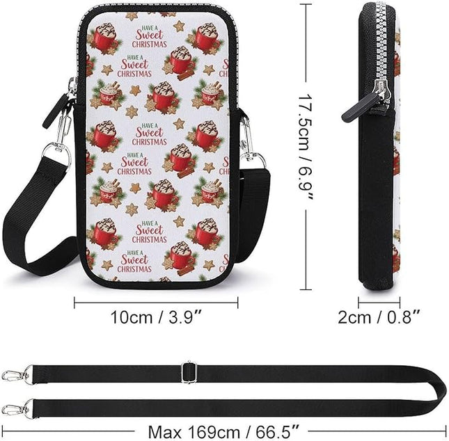 Small Crossbody Bags for Men, Cool Lightweight Sling Phone Pouch, Slim Cell Phone Purses