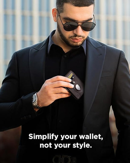 SERMAN BRANDS Money Clip Wallet - Mens Wallets slim Front Pocket RFID Blocking Card Holder Minimalist Mini Bifold
