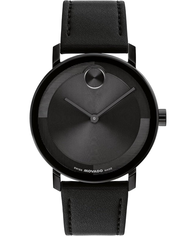 Movado Bold Evolution 2.0 Men's Watch - Swiss Quartz Movement, Nappa Leather Strap - 3 ATM Water Resistance - Luxury Fashion Timepiece for Him - 40mm
