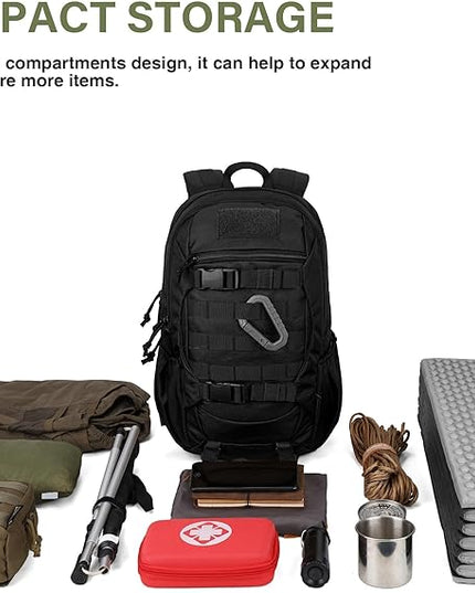Mardingtop Tactical Molle Backpack for Men- 18L/28L EDC Hiking & Motorcycle Backpack