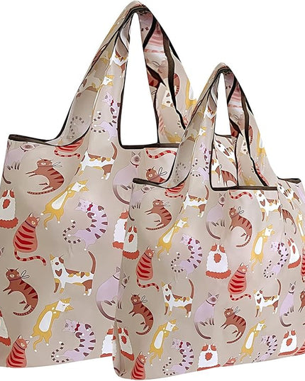 allydrew Large Foldable Tote Nylon Reusable Grocery Bags
