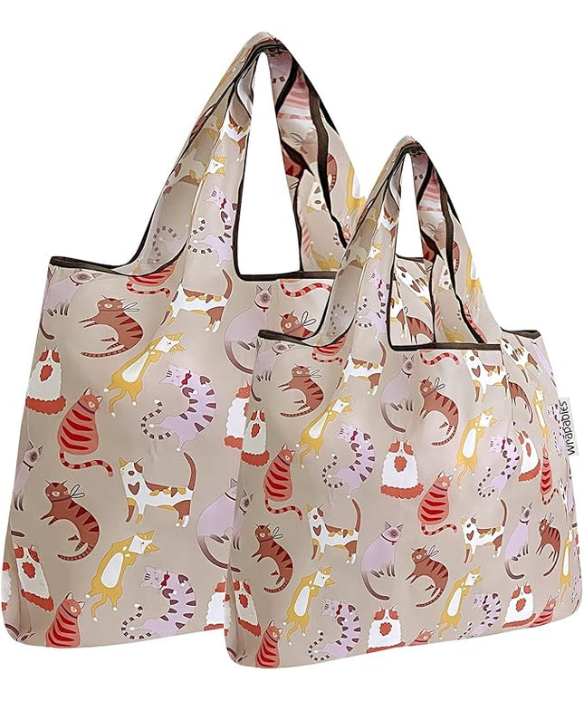 allydrew Large Foldable Tote Nylon Reusable Grocery Bags