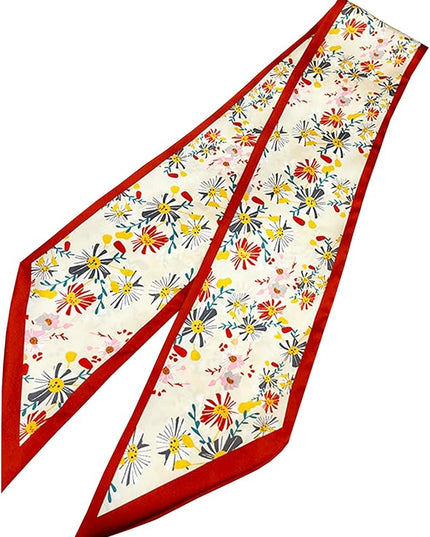 Purse Scarf For Handbags Head Scarves For Women's Hair Bags Scarfs Long Skinny Scarves Fashion Silky