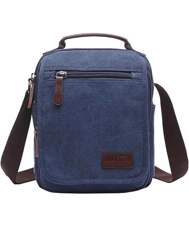 mygreen Small Canvas Crossbody Shoulder Bag Messenger Bag Work Bag