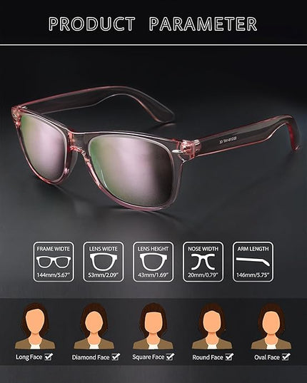 Joopin Square Sunglasses Polarized UV Protection Trendy Designer Sun Glasses Men Women