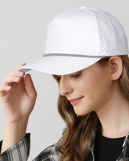 Quick Dry Baseball Cap Snapback Hats Mesh Trucker Hat for Men Women Water-Resistant Outdoor Golf Hat Ball Cap