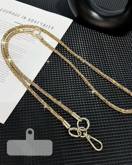 2Pcs Phone Crossbody Lanyard and Wrist Strap, Universal Cell Phone Lanyard Strap with 2Tether Tab