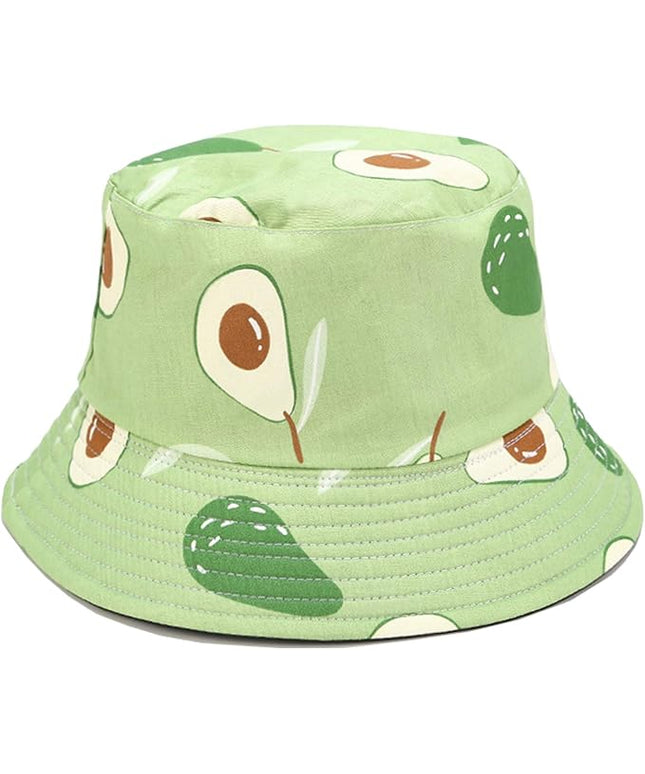 Mashiaoyi Unisex Print Double-Side-Wear Reversible Bucket Hat