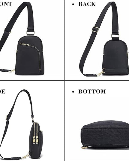 INICAT RFID Blocking Sling Bag Anti Theft Crossbody Bags Women Valentine's Day Gifts Travel Purses Vegan Leather