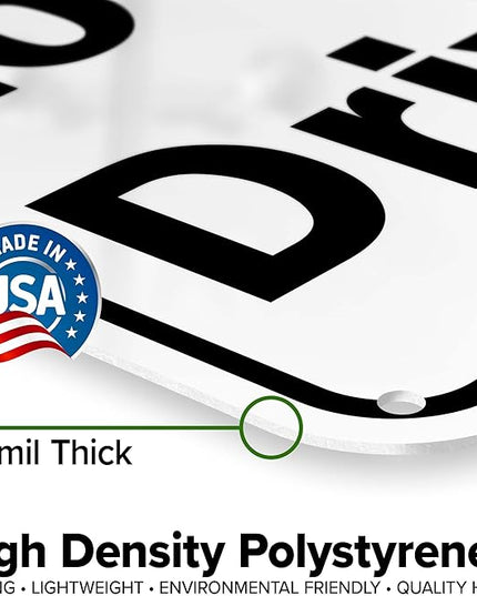 Loads Low Drive Slow Sign, 18x24 Inches, 55 mil thick HDPS (high density polystyrene), Made in USA by My Sign Center