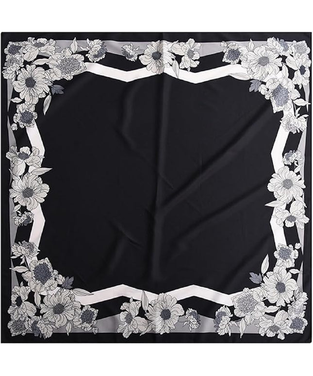 Headscarf Large Square Scarf 35" Fashion Scarves Silk Feeling Hair Wrapping Scarfs Hairscarf BA16
