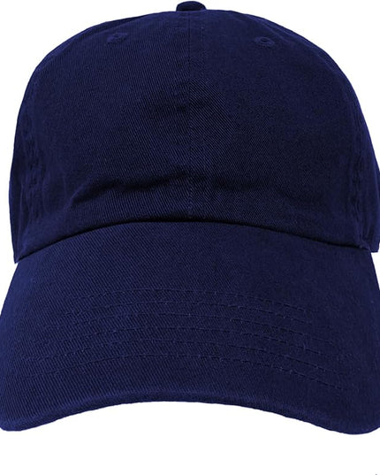 Glory Max 100% Cotton Baseball Cap Classic Plain Low Profile Golf Dad Hat Buckle Adjustable