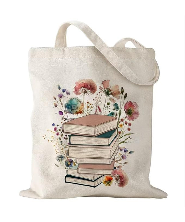 Canvas Tote Bag with Zipper Handles for Women Bridesmaid Birthday Wedding Mother Ladies Shopping Gift Bags