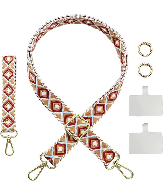 LEMEDE Adjustable Phone Lanyard - Phone Wristlet & Crossbody Phone Strap, Versatile for ID, Camera，Key straps(1" Width)