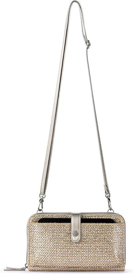 Sakroots Artist Circle Smartphone Crossbody in Coated Canvas, Detachable Wristlet Strap