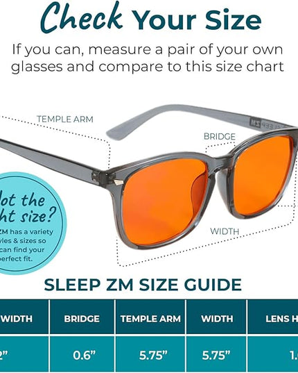100% Blue Light Blocking Glasses - Women + Men - Better Sleep - Anti Eye Strain Protection - Computer Screens Gaming