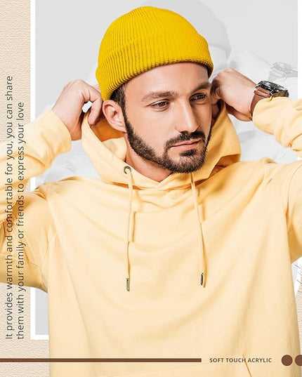 SATINIOR Trawler Beanie Watch Hat Roll-up Edge Skullcap Fisherman Beanie for Women Men