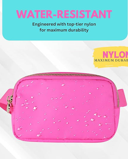 Hot Pink Belt Bag for Women & Girls – Stylish Fanny Pack, Crossbody Waist Bag, Fashionable Everywhere Belt Bag, Trendy Cross Body Fanny Pack for Travel & Daily Use