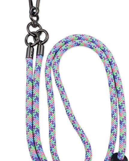 Phone Lanyard Universal Cell Phone Strap Crossbody Strap for iPhone Lanyard Around the Neck Extra Long Rope with Tether Tab for Men and Women (Bubblegum Color)