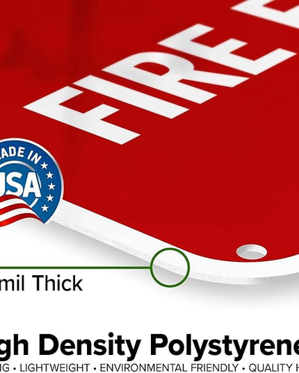 Full Fire Extinguishers Here Sign, 18x24 Inches, 55 mil thick HDPS (high density polystyrene), Made in USA by My Sign Center