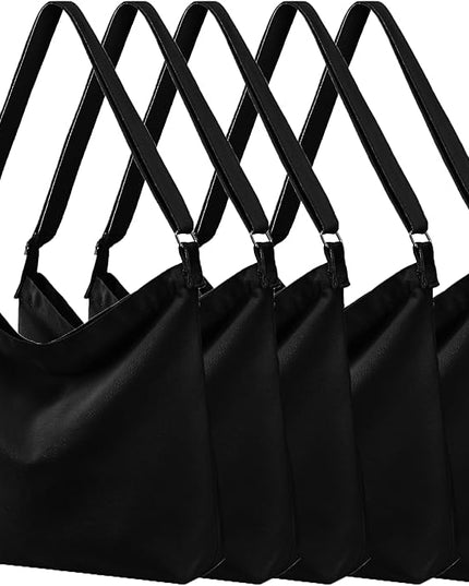 Women's blank large Size Canvas Crossbody Tote Handbags Shoulder Bag