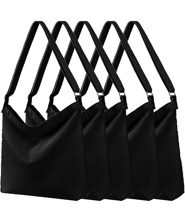 Women's blank large Size Canvas Crossbody Tote Handbags Shoulder Bag