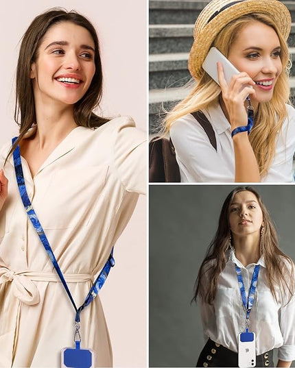 Phone Lanyards, Wrist Lanyards for Keys, Adjustable Shoulder Neck Strap,Universal Crossbody Cell Phone Lanyard for ID Badges,Card Holder, Car Key, and Most Smartphones (Starry Night)