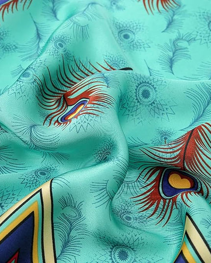 Fashion Scarves Scarf 100% Silk Feeling Scarf Silk Like Scarves Long Lightweight Sunscreen Shawls for Women