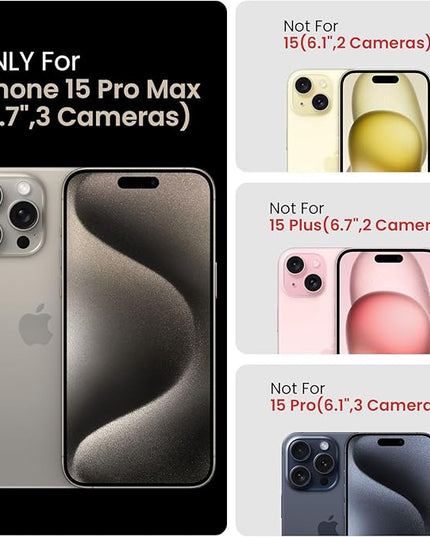 FireNova Designed for iPhone 15 Pro Max Case, Silicone Upgraded [Camera Protection] Phone Case with [2 Screen Protectors], Soft Anti-Scratch Microfiber Lining Inside, 6.7 inch, Light Brown