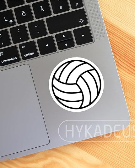 (3Pcs) Volleyball Stickers Volleyball Ball Sticker Waterproof Vinyl Decals for Water Bottle, Tumbler, Laptop, Phone Case, Scrapbooking, Poster Board, Team Players, Coach, 3" x 3"