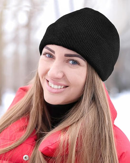SATINIOR 50 Pack Winter Hats Bulk Beanies Unisex Knit Skull Caps Warm Stocking Hat for Adults Homeless
