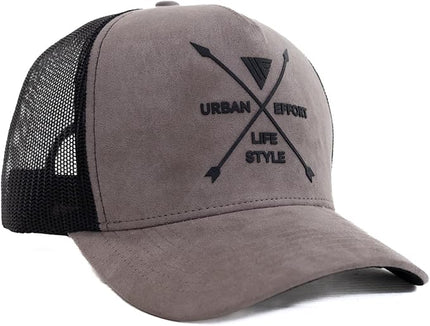 Urban Effort Mesh Back Cap - for Men and Women Baseball Hat 5-Panel Trucker Hat - Great Snapback Closure for Hunting & Hiking