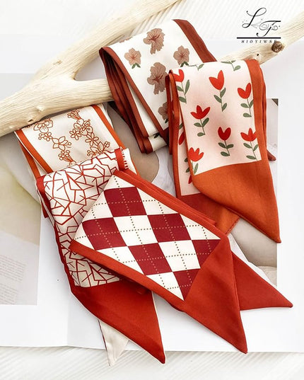 Purse Scarf Handbags For Women Skinny Hair Neck Accessories Scarves With Bag Scarfs Handle Fashion Lightweight