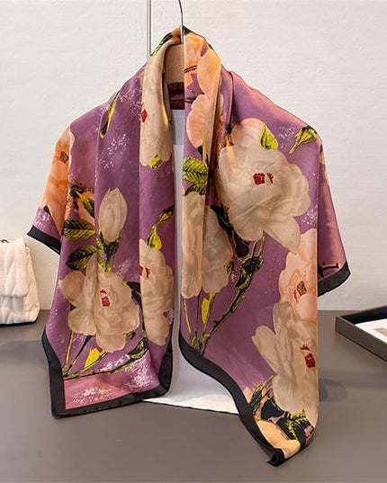 Headscarf Large Square Scarf 35" Fashion Scarves Silk Feeling Hair Wrapping Scarfs Hairscarf BA16