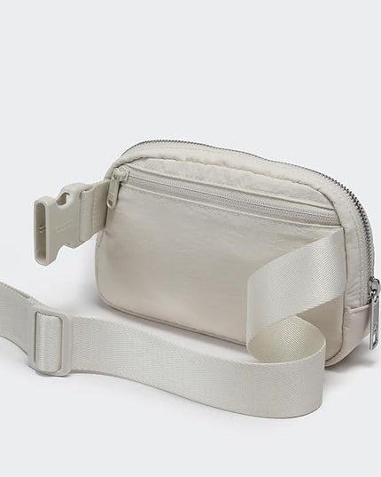 Pander Belt Bag for Women, Fashion Waist Packs, Crossbody Bags with Adjustable Strap (White Opal).