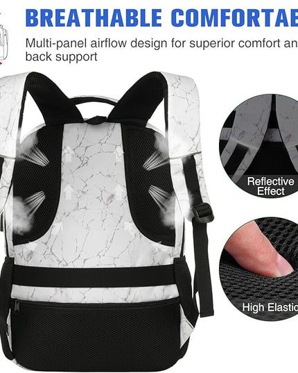 Paude Backpack for Men,College Backpack High School Bookbag for Teen Boys Laptop Bookbag with USB Port